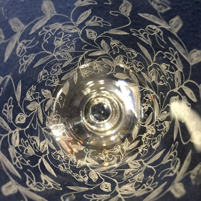BOHEMIA Cristal(ボヘミア クリスタル)の素晴らしい BOHEMIA ワイングラス２客セット     571  お値引OK インテリア/住まい/日用品のキッチン/食器(グラス/カップ)の商品写真