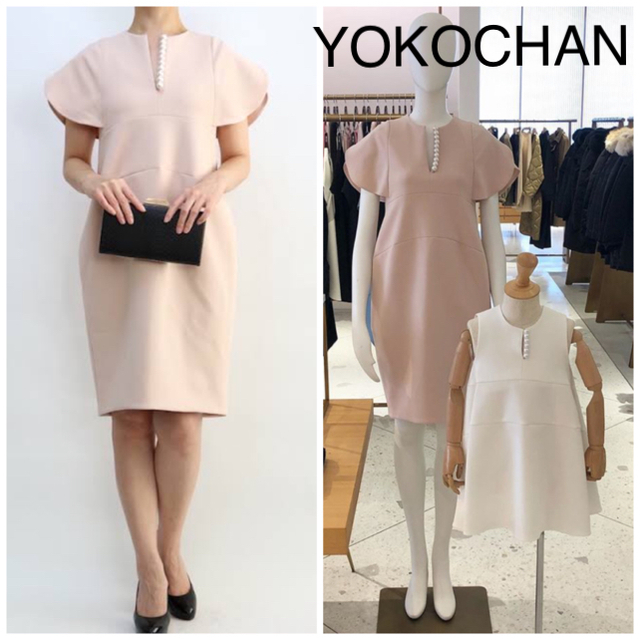 【nakkiさま専用】yokochan ピンク　ビジュー付き　ワンピース