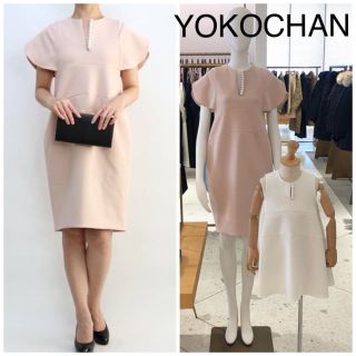 ヨーコチャン YOKO CHAN バックパールドレス ワンピース S ピンク