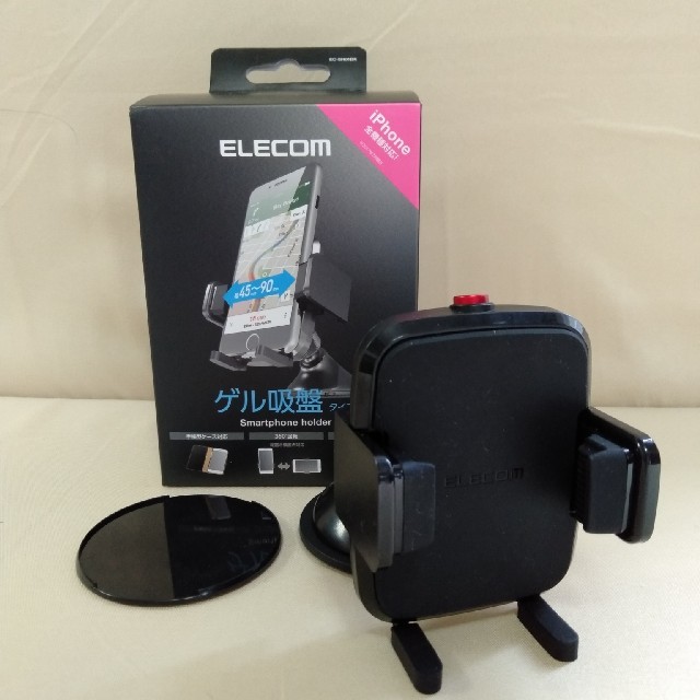 ELECOM(エレコム)の[エレコム]車載スマホスタンド(ゲル吸盤) 自動車/バイクの自動車(車内アクセサリ)の商品写真