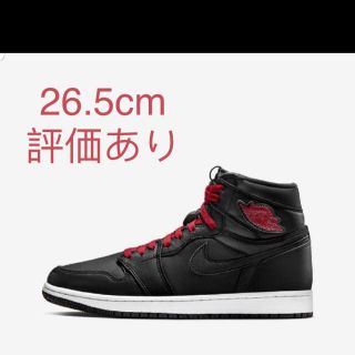 ナイキ(NIKE)のNIKE AIR JORDAN 1 BLACK SATIN 26.5cm(スニーカー)