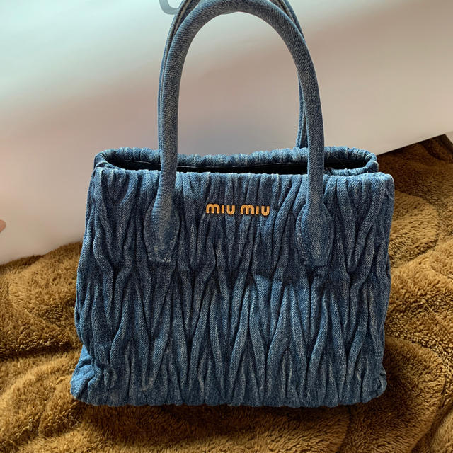 miumiu デニム ハンドバッグ マテラッセル