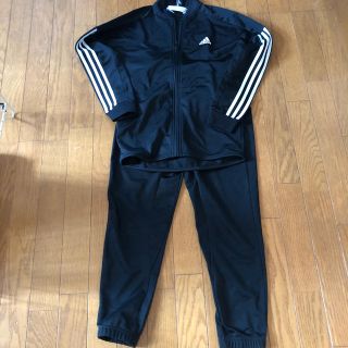 アディダス(adidas)のadidas ジャージ上下　黒　サイズ150(ウェア)