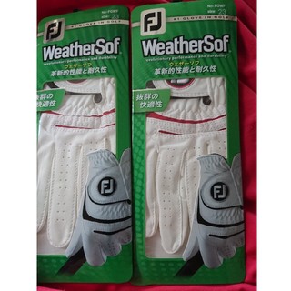 フットジョイ(FootJoy)のゴルフ グローブ フットジョイ新品23サイズ 2枚 国内販売品ホワイト/レッド(その他)