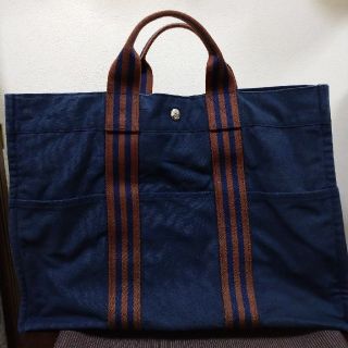 エルメス(Hermes)の専用です。中古エルメスフールトゥ紺(トートバッグ)