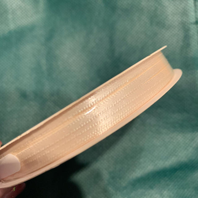 サテンリボン　ベージュ　3mm HEIKO ハンドメイドの素材/材料(生地/糸)の商品写真
