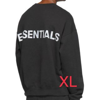 フィアオブゴッド(FEAR OF GOD)のFOG Essentials スウェット 黒 新品 リフレクティブ XL(スウェット)