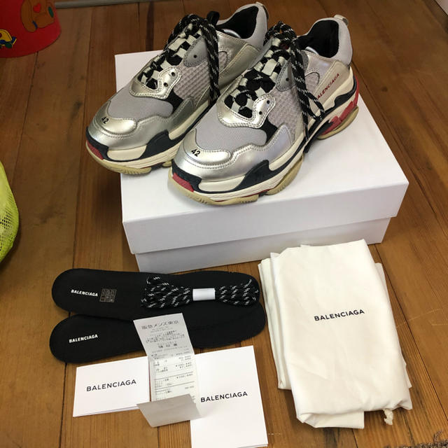 balenciaga tripleS silver 42靴/シューズ