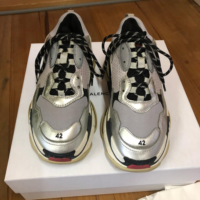 balenciaga tripleS silver 42