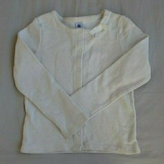 プチバトー(PETIT BATEAU)のpetit bateau プチバトー 8a ラメコットンカーディガン (カーディガン)