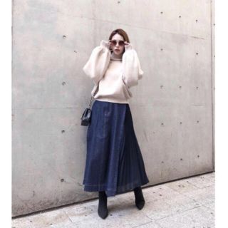 リエンダ(rienda)のメロくん様専用ですrienda♡ Side pleated denim long(ロングスカート)