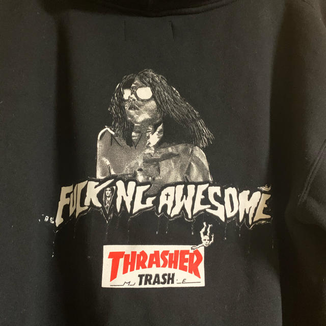 トップスfucking awesome × thrasher パーカー