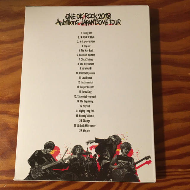 ONE OK ROCK(ワンオクロック)のワンオクロック  ambitionsドームツアーライブDVD エンタメ/ホビーのDVD/ブルーレイ(ミュージック)の商品写真