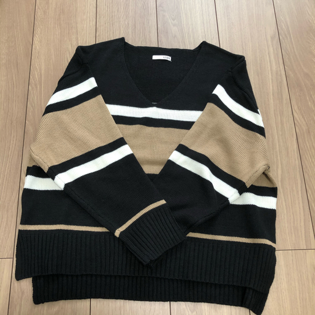 GYDA(ジェイダ)のカラーマルチボーダーニットTOPS レディースのトップス(ニット/セーター)の商品写真