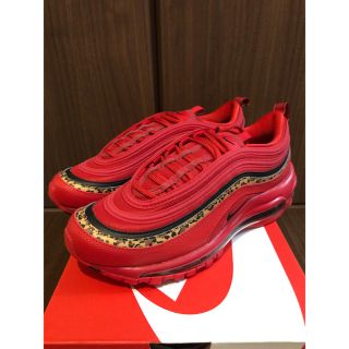 ナイキ(NIKE)の24.0 AIR MAX 97 レオパード アニマル エアマックス レッド(スニーカー)