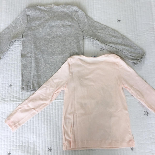 PETIT BATEAU(プチバトー)の新品未使用  プチバトー  長袖  カットソー  2枚組  5ans キッズ/ベビー/マタニティのキッズ服女の子用(90cm~)(Tシャツ/カットソー)の商品写真