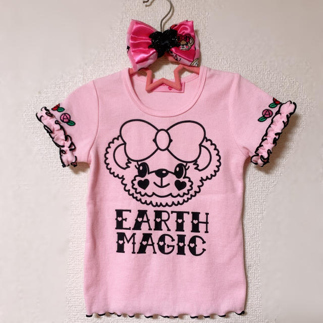 EARTHMAGIC(アースマジック)の専用出品　ローズマフィちゃんセット キッズ/ベビー/マタニティのキッズ服女の子用(90cm~)(Tシャツ/カットソー)の商品写真