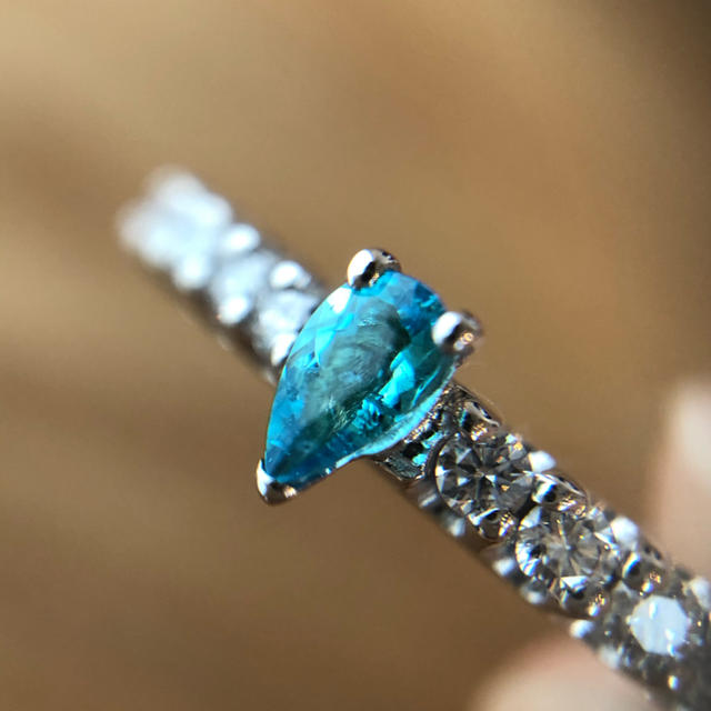 おまけ付】 ⭐️Altです⭐️青が強めパライバトルマリン リング 0.1ct