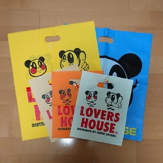ラバーズハウス(LOVERS HOUSE)のラバーズハウス  ショップ袋5枚セット(ショップ袋)