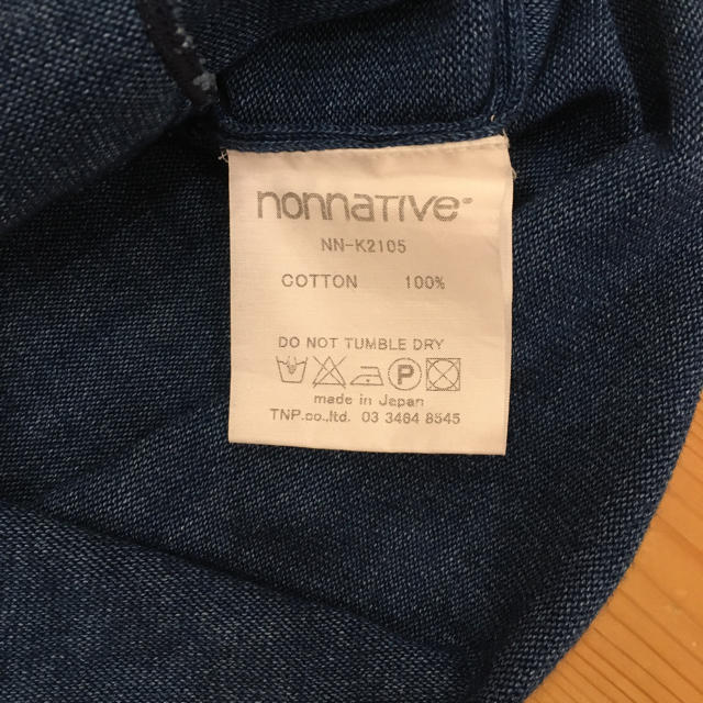 nonnative(ノンネイティブ)のノンネイティブ　カーディガン  サイズ1 インディゴブルー　美品 メンズのトップス(カーディガン)の商品写真