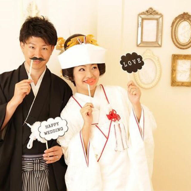 結婚式に！フォトプロップス エンタメ/ホビーのアート用品(パネル)の商品写真