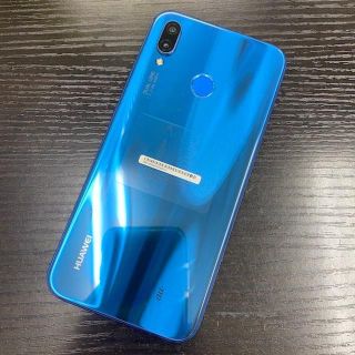 アンドロイド(ANDROID)の【H155/K】美品 HUAWEI P20 Lite au ブルー(スマートフォン本体)