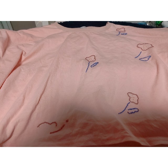 merry jenny(メリージェニー)のメリージェニー ビジュー刺繍Tシャツ レディースのトップス(Tシャツ(半袖/袖なし))の商品写真