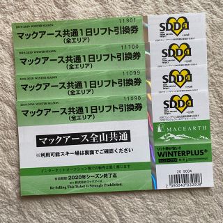 マックアース全山共通リフト券　高鷲スノーパーク(スキー場)