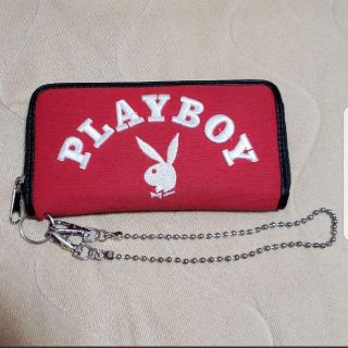 プレイボーイ(PLAYBOY)の【長財布】PLAYBOY 赤色(財布)