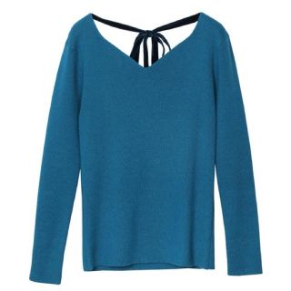 アメリヴィンテージ(Ameri VINTAGE)のAmeri VINTAGE V NECK RIBBON KNIT(ニット/セーター)