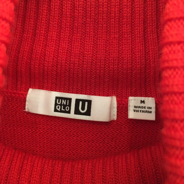 Uniqlo 値下げ 19aw ユニクロu メリノブレンドタートルネックセーター レッド 赤の通販 By くり S Shop ユニクロならラクマ