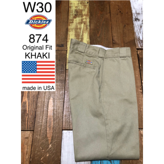 ディッキーズ(Dickies)の３００５６　アメリカ輸入　USA製 ディッキーズ 874 カーキ　W３０(ワークパンツ/カーゴパンツ)