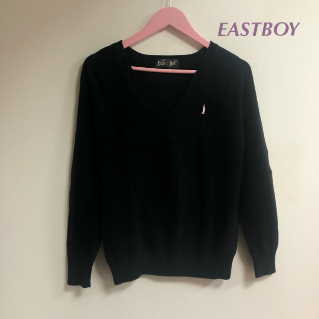 EASTBOY(イーストボーイ)のEASTBOY 黒ニット　セーター レディースのトップス(ニット/セーター)の商品写真