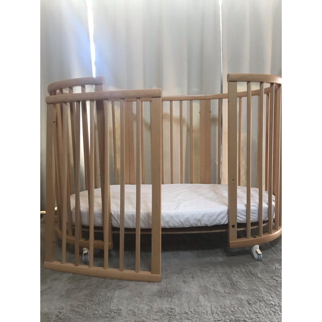 Stokke(ストッケ)のご専用です。stokke ベビーベッド　ナチュラル キッズ/ベビー/マタニティの寝具/家具(ベビーベッド)の商品写真