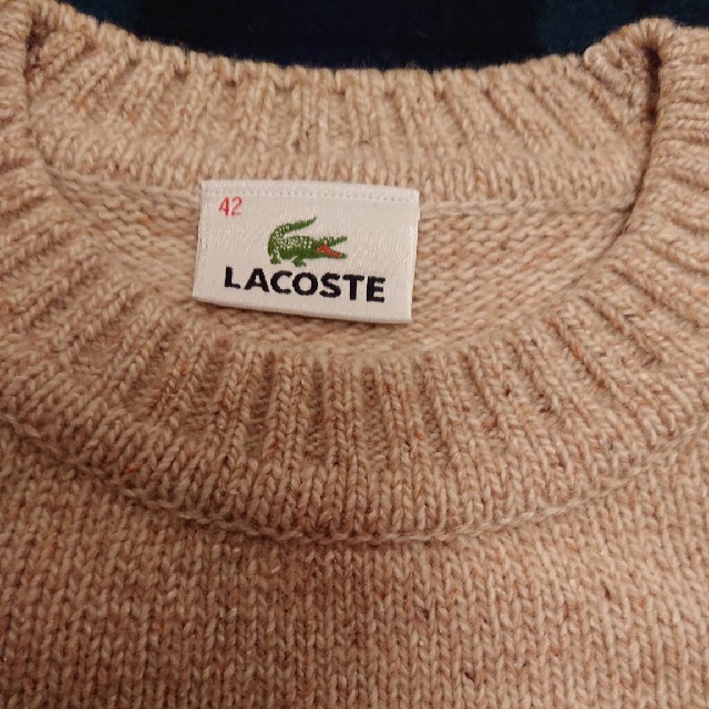 LACOSTE(ラコステ)のLACOSTEべ－ジュセ－タ－Ｌサイズ レディースのトップス(ニット/セーター)の商品写真