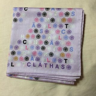 クレイサス(CLATHAS)の新品！ クレイサス 紫 (ハンカチ)