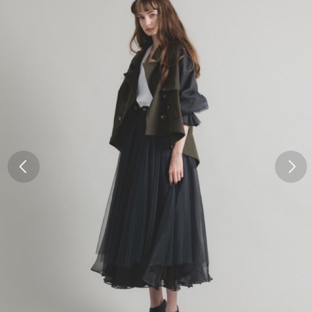 【Belle vintage】ボリューム袖デザインショートトレンチ トレンチコート