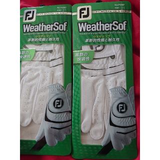 フットジョイ(FootJoy)のゴルフ グローブ フットジョイ21新品サイズ 2枚 国内販売品ホワイト(その他)