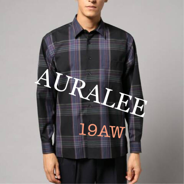 オーラリー SUPER LIGHT WOOL CHECK SHIRTS 19AW