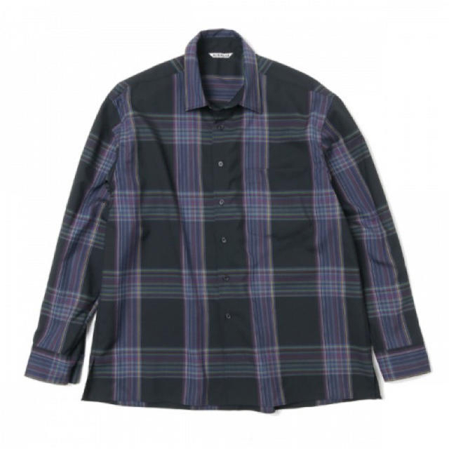 オーラリー SUPER LIGHT WOOL CHECK SHIRTS 19AW メンズのトップス(シャツ)の商品写真