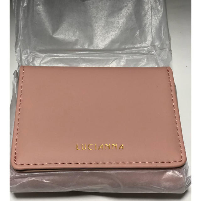 ミニ財布 レディース 三つ折り ライトピンク レディースのファッション小物(財布)の商品写真