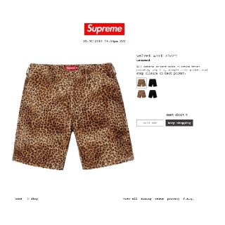 Supreme - アサダ様専用！supreme Velvet Work short leopardの通販 ...