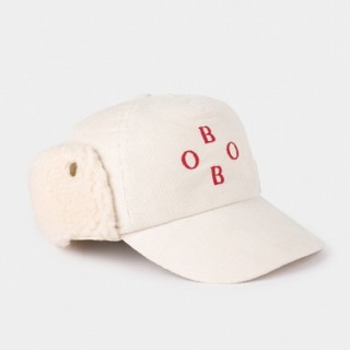 ボボチョース(bobo chose)のBOBOCHOSES Sheepskin Cap白 新品（bobo・tiny）(帽子)