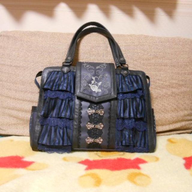 OZZON - 美品☆オッズオネストのレイヤードレース付きトートバッグ