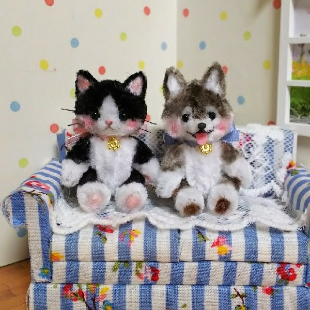 モールアート  ハスキー 犬 ハンドメイドのぬいぐるみ/人形(人形)の商品写真