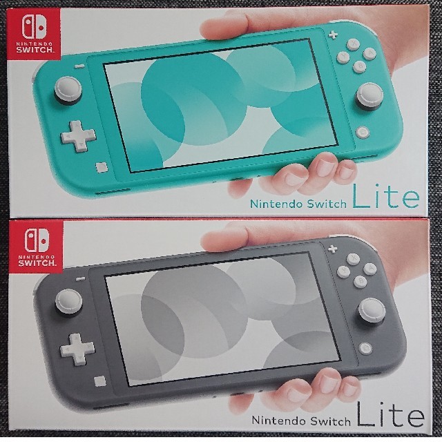 Nintendo Switch(ニンテンドースイッチ)の【新品】Nintendo Switch Lite ターコイズ グレー セット エンタメ/ホビーのゲームソフト/ゲーム機本体(携帯用ゲーム機本体)の商品写真