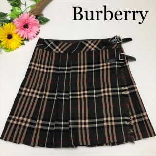 バーバリー(BURBERRY)のバーバリー チェックスカート プリーツ 巻きスカート セリーヌ グッチ (スカート)