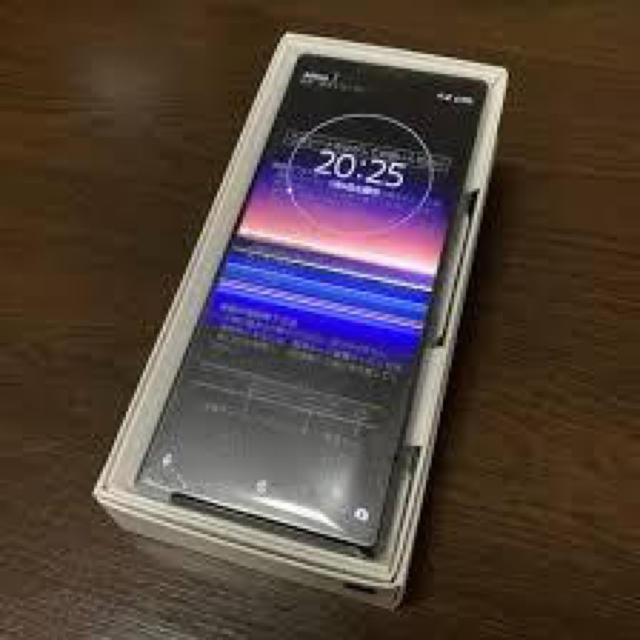 simフリー Xperia 1 ブラック 新品未使用 残債無し ソフトバンクスマートフォン/携帯電話