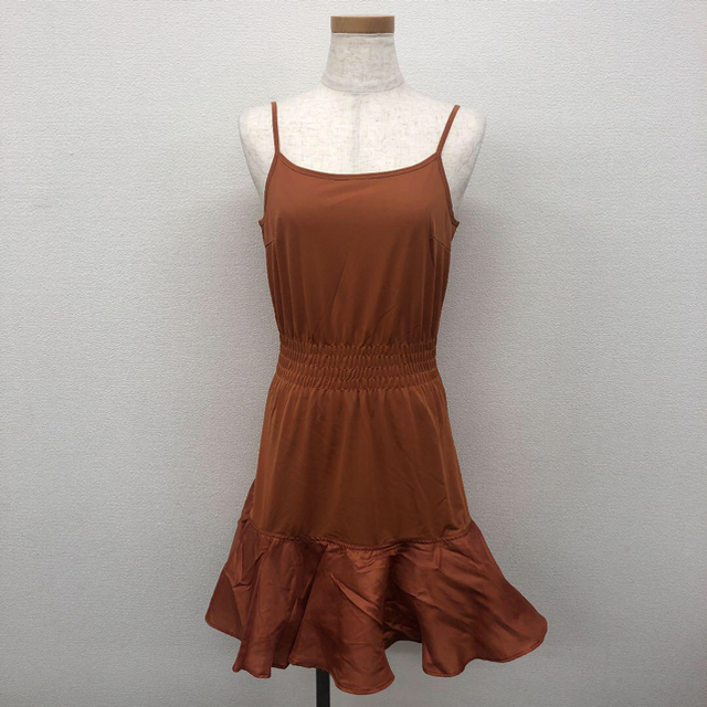 【新品】Fray ID カシミヤ混ニットフレアワンピース インナーキャミワンピ付