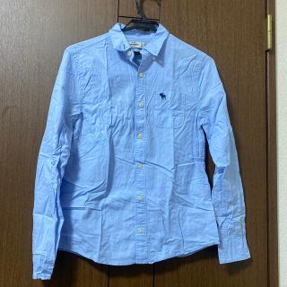 アバクロンビーアンドフィッチ(Abercrombie&Fitch)のアバクロ　ワイシャツ（ブルー）(シャツ/ブラウス(長袖/七分))